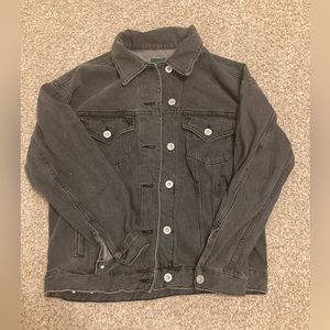 Black denim jacket